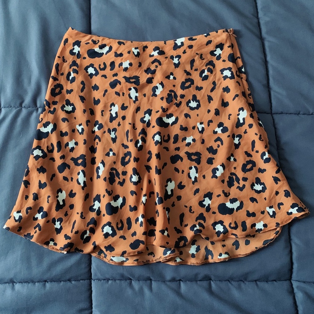 NWT Urban Outfitters Swingy Satin Mini Skirt